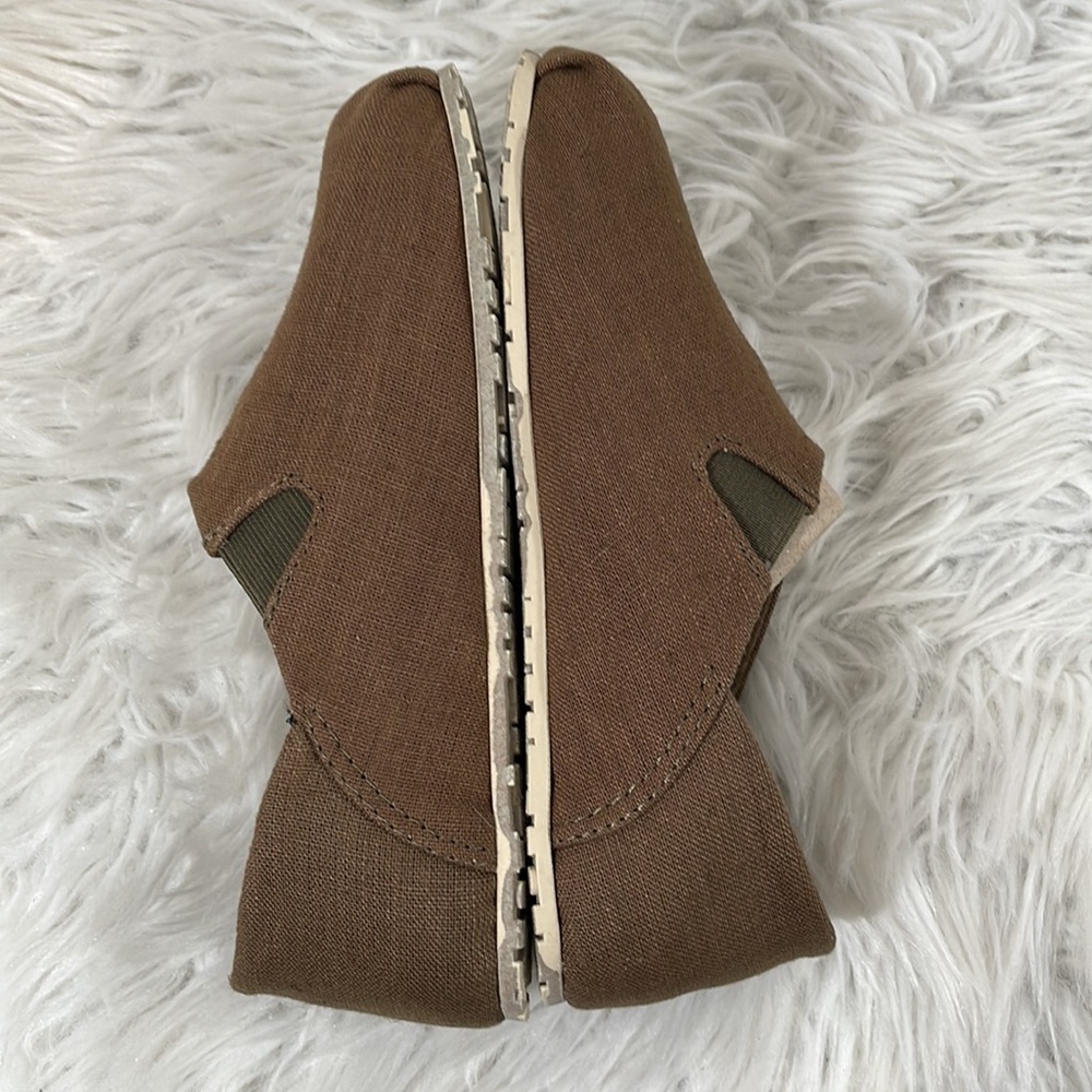 OTZ Shoes 300GMS Linen Unisex Slip On CORKlite Authentic Mocs Size 6 NEW - Picture 10 of 14
